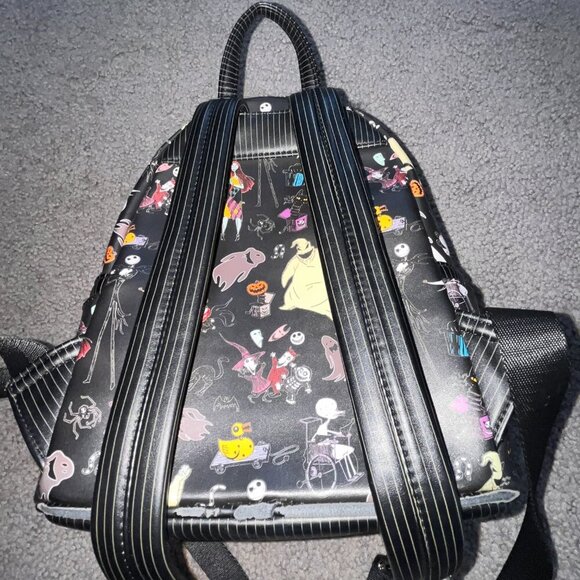 LOUNGEFLY DISNEY NIGHTMARE BEFORE CHRISTMAS MINI BACKPACK - JACK SKELLINGTON main image 6